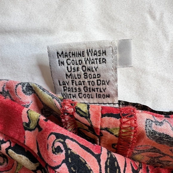 Peruvian Connection Multi colored Patterned  pleated Maxi Skirt - Picture 4 of 7